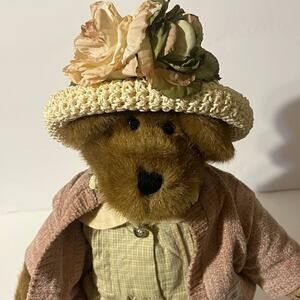 Boyds Bears 16" TJ's Best Dressed Jocelyn Bloomengrows Jointed #912012 Hat Dress